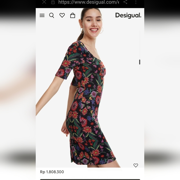 Desigual Floral Bodycon Dress - Picture 5 of 9